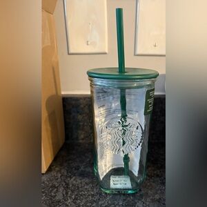 Starbucks Green Recycled Glass Cold Cup - 16oz.